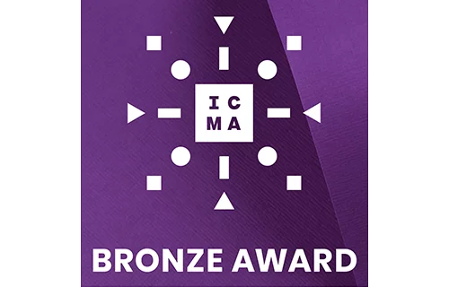Logo für den Bronze Award beim ICMA Design Award 2024